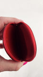 Loewe Red Leather Round Coin Case - 3723