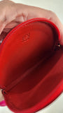 Loewe Red Leather Round Coin Case - 3723