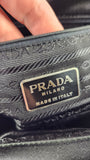 Prada Black Satin Hand Bag - 3737