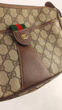 Gucci GG Beige PVC Canvas Sherry Line Crossbody Bag - 3778