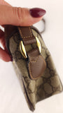 Gucci GG Beige PVC Canvas Sherry Line Crossbody Bag - 3778