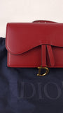 Christian Dior Saddle Red Leather Belt Bag - R0028