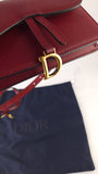 Christian Dior Saddle Red Leather Belt Bag - R0028