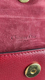 Christian Dior Saddle Red Leather Belt Bag - R0028