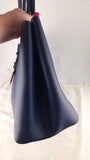 Prada Blue Saffiano Leather Double Tote Bag - R0014