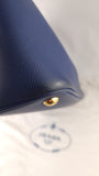 Prada Blue Saffiano Leather Double Tote Bag - R0014