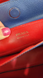 Prada Blue Saffiano Leather Double Tote Bag - R0014
