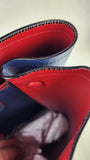 Prada Blue Saffiano Leather Double Tote Bag - R0014