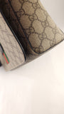 Gucci GG Supreme Web Brown Flap Messenger Bag - R0004