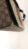 Gucci GG Supreme Web Brown Flap Messenger Bag - R0004