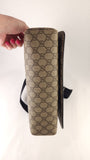 Gucci GG Supreme Web Brown Flap Messenger Bag - R0004