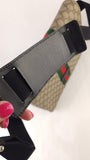 Gucci GG Supreme Web Brown Flap Messenger Bag - R0004