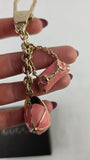 Gucci Pink Enamel Bag and Hat Key Ring/Bag Charm - R0183