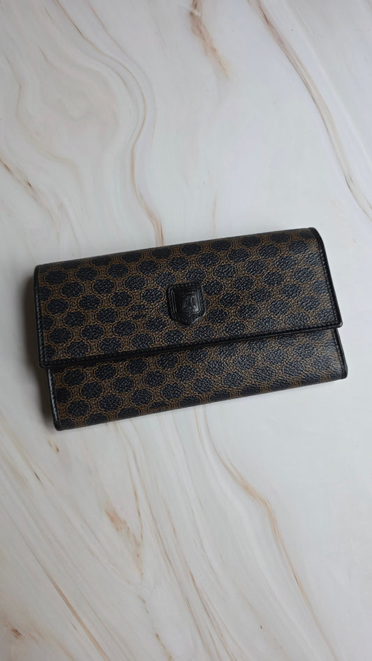 Celine Black Macadam Long Wallet - 3830