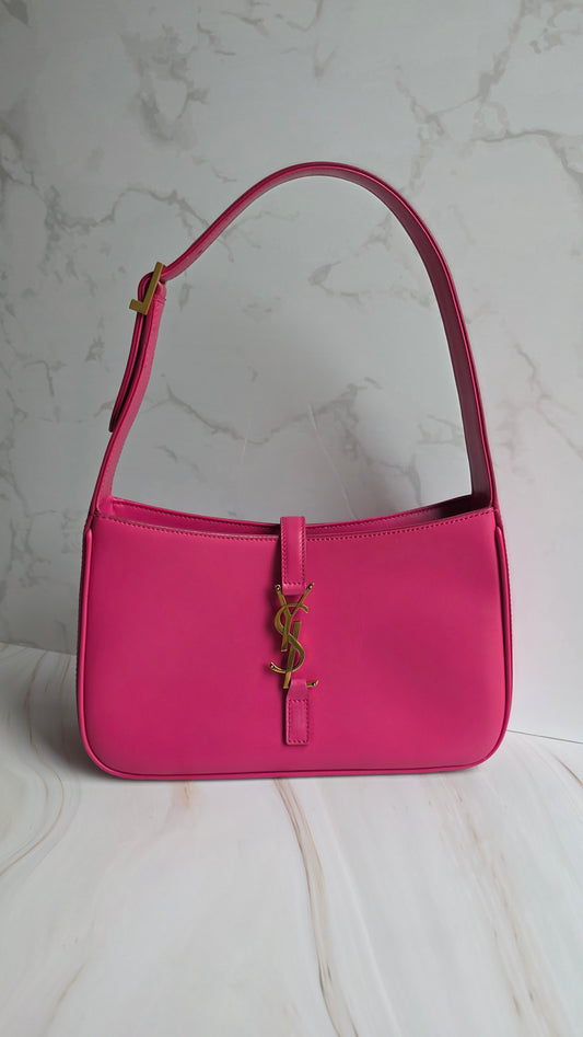 YSL le 5 a 7 Pink Leather Shoulder Bag - R0036
