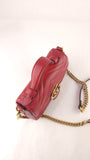 Gucci Marmont Red Leather Top Handle 2way Bag - R0006