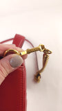 Gucci Marmont Red Leather Top Handle 2way Bag - R0006