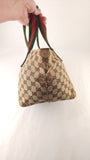 Gucci Beige Canvas Sherry Line Handbag - 3810