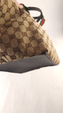 Gucci Beige Canvas Sherry Line Handbag - 3810