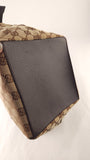 Gucci Beige Canvas Sherry Line Handbag - 3810