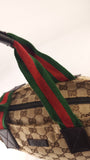 Gucci Beige Canvas Sherry Line Handbag - 3810