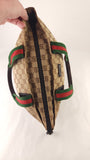 Gucci Beige Canvas Sherry Line Handbag - 3810