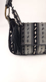 Missoni Black/Grey Suede Shoulder Bag - R0290