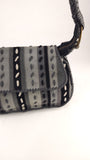 Missoni Black/Grey Suede Shoulder Bag - R0290