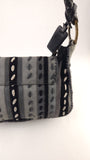 Missoni Black/Grey Suede Shoulder Bag - R0290
