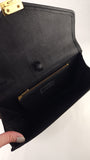 Versace Black Leather Sunburst Medusa Clutch Bag - 3925