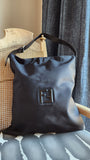 Fendi Black Nylon Large Tote Bag - R0306