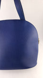 Celine Blue Leather Rounded Shoulder Bag - G0578
