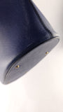 Celine Blue Leather Rounded Shoulder Bag - G0578
