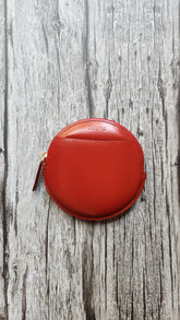 Loewe Red Leather Round Coin Case - 3723