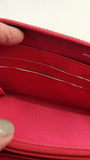Chanel Red Patent Leather Zippy Wallet - R0328