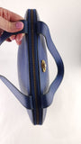 Celine Blue Leather Rounded Shoulder Bag - G0578