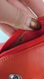 Chanel Matelasse Red Lambskin Double Flap Shoulder Bag - G0465