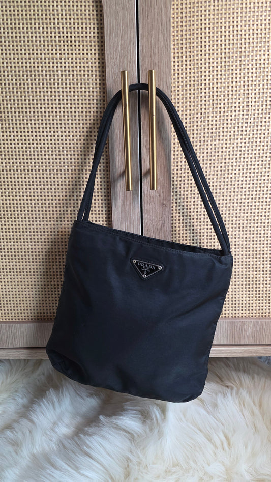 Prada Black Nylon Tote Bag - 3341