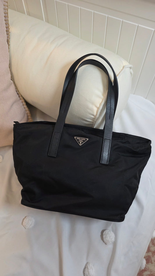 Prada Black Nylon Handbag - 3271