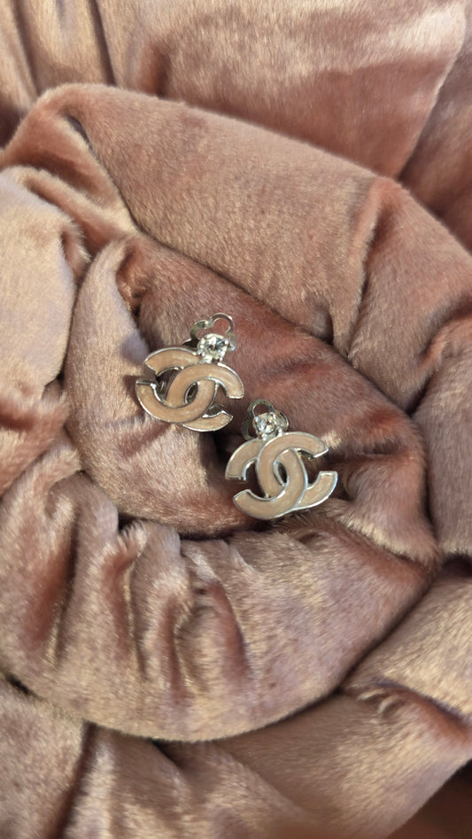 Chanel Pink CC Clip-On Earrings - G0290