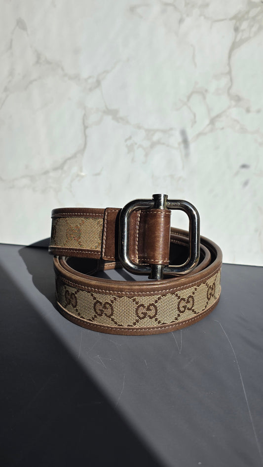 Gucci GG Beige Belt - R0174