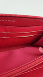 Chanel Red Patent Leather Zippy Wallet - R0328