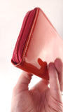 Chanel Red Patent Leather Zippy Wallet - R0328