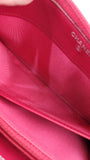 Chanel Red Patent Leather Zippy Wallet - R0328