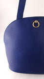 Celine Blue Leather Rounded Shoulder Bag - G0578