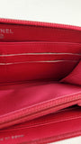 Chanel Red Patent Leather Zippy Wallet - R0328