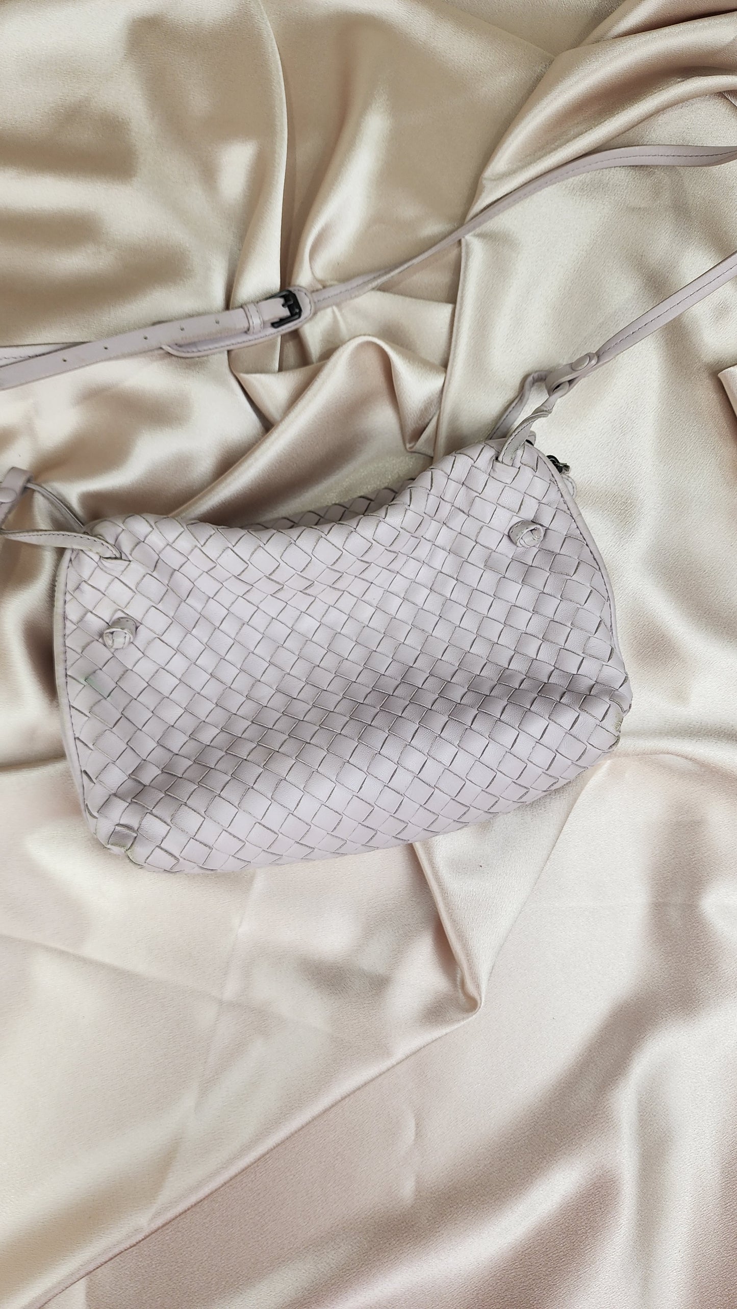 Bottega Veneta Intrecciato Leather Lilac Crossbody