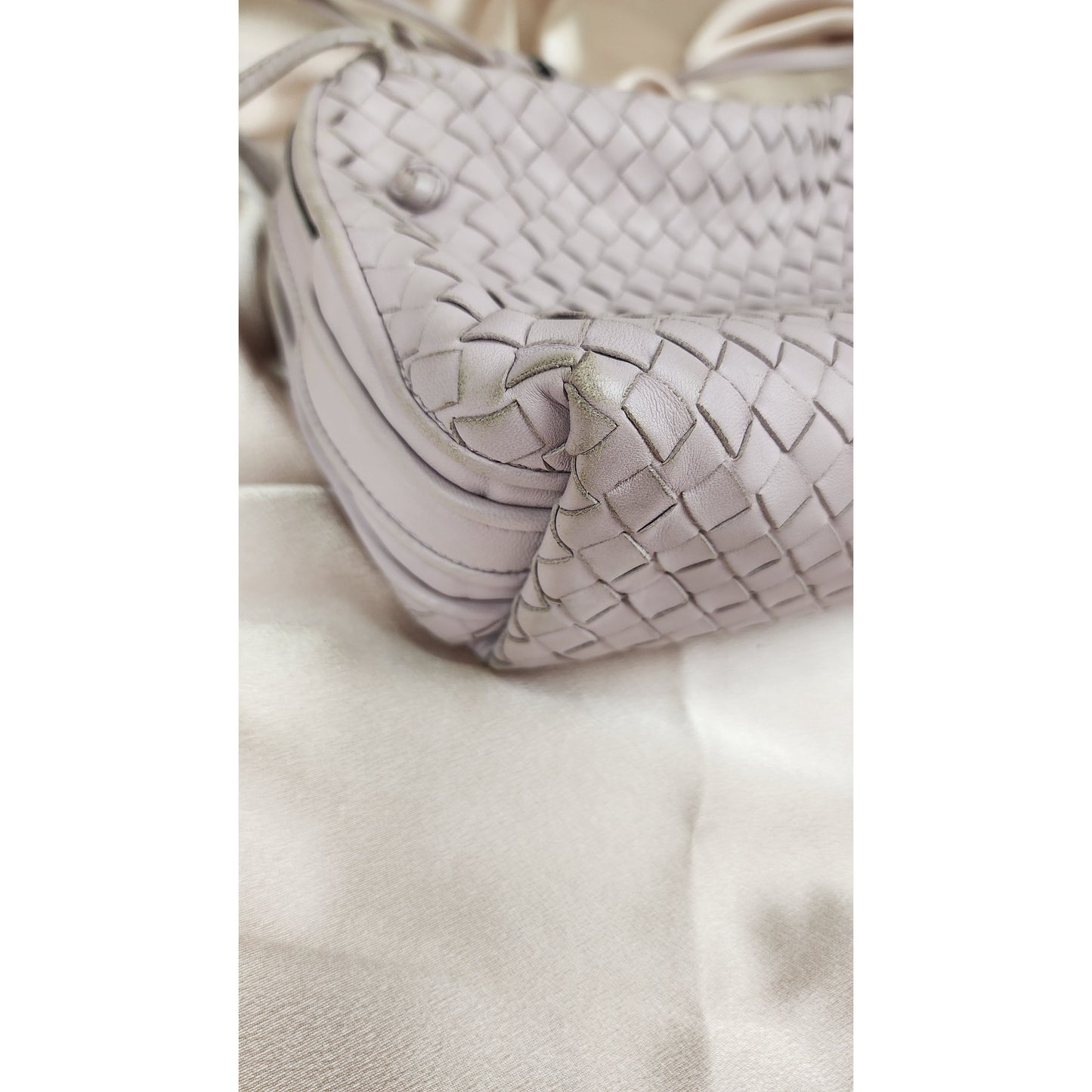 Bottega Veneta Intrecciato Leather Lilac Crossbody