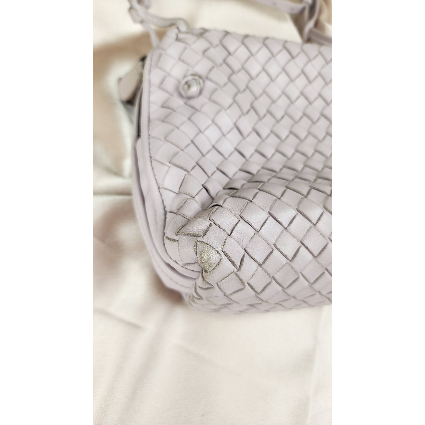 Bottega Veneta Intrecciato Leather Lilac Crossbody