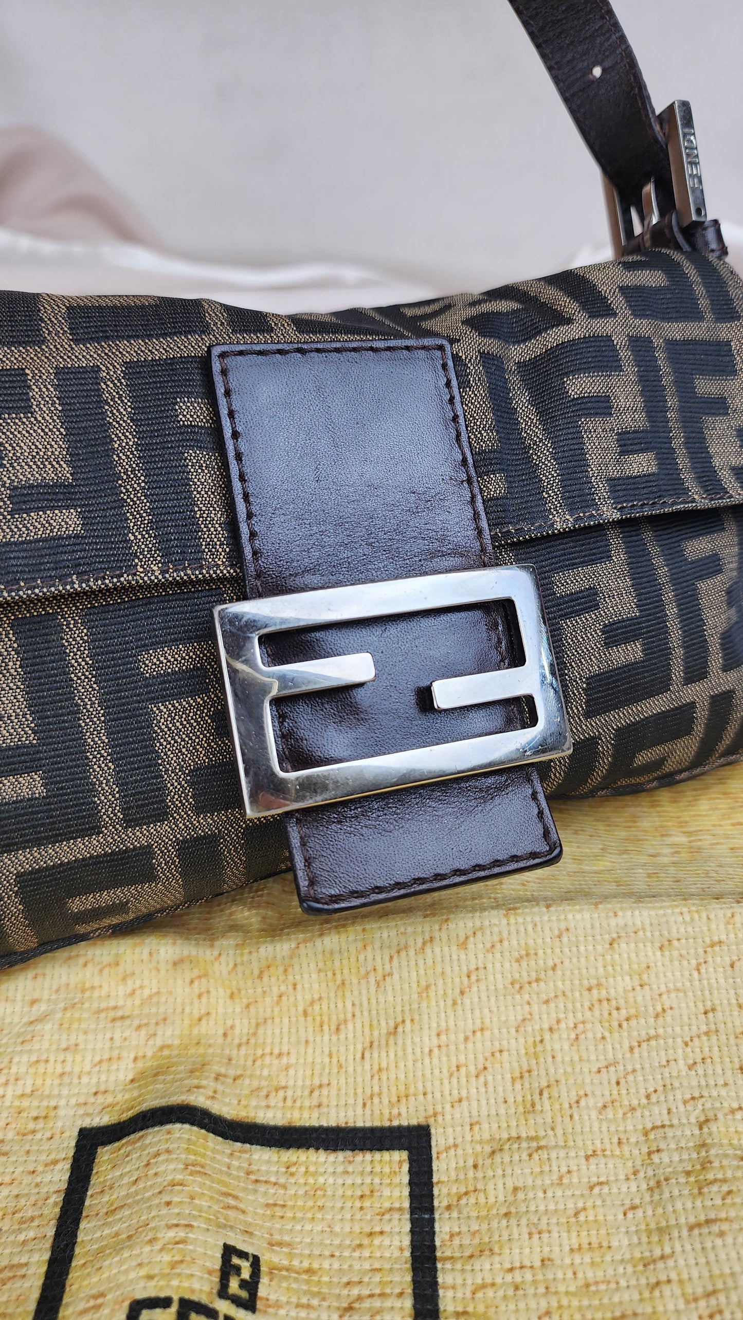 Fendi Zucca Print Baguette